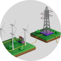 da vento a energia elettrica